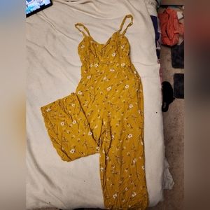Yellow Floral Jumpsuit